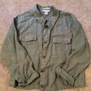 Rachel Zoe Linen Button Down Shirt
